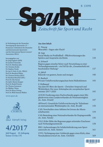 Titelblatt SpuRt Heft 4/2017