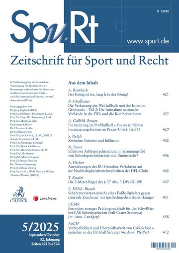 Titelblatt SpuRt Heft 5/2025