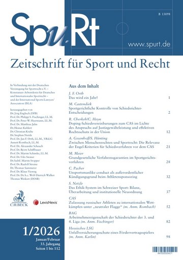 Titelblatt SpuRt Heft 1/2026