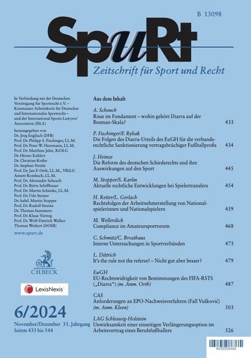 Titelblatt SpuRt Heft 6/2024