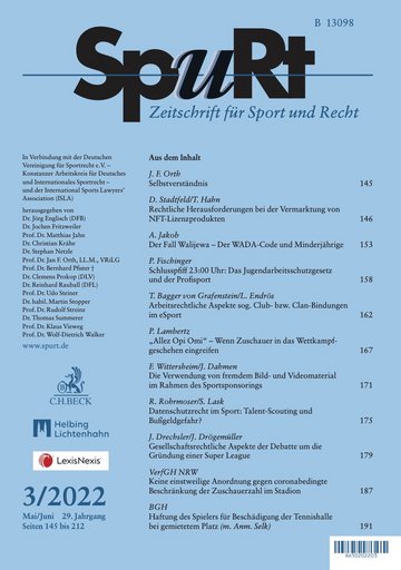 Titelblatt SpuRt Heft 3/2022